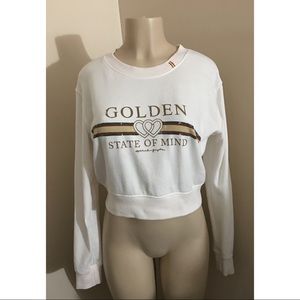 Spiritual gangster size small cropped sweatshirt